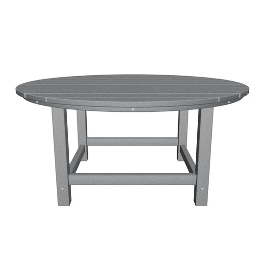 Malibu Low Outdoor HDPE Round Patio Coffee Table