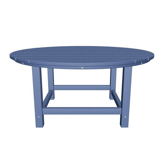Malibu Low Outdoor HDPE Round Patio Coffee Table