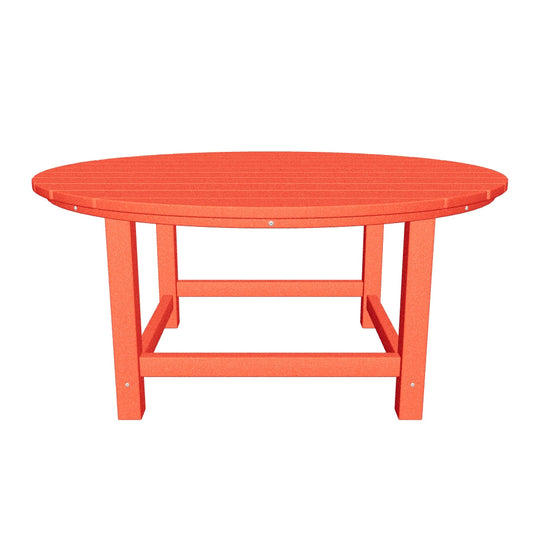 Malibu Low Outdoor HDPE Round Patio Coffee Table