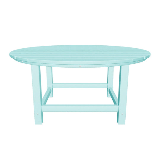 Malibu Low Outdoor HDPE Round Patio Coffee Table