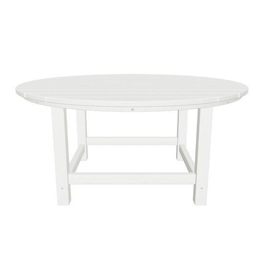 Malibu Low Outdoor HDPE Round Patio Coffee Table