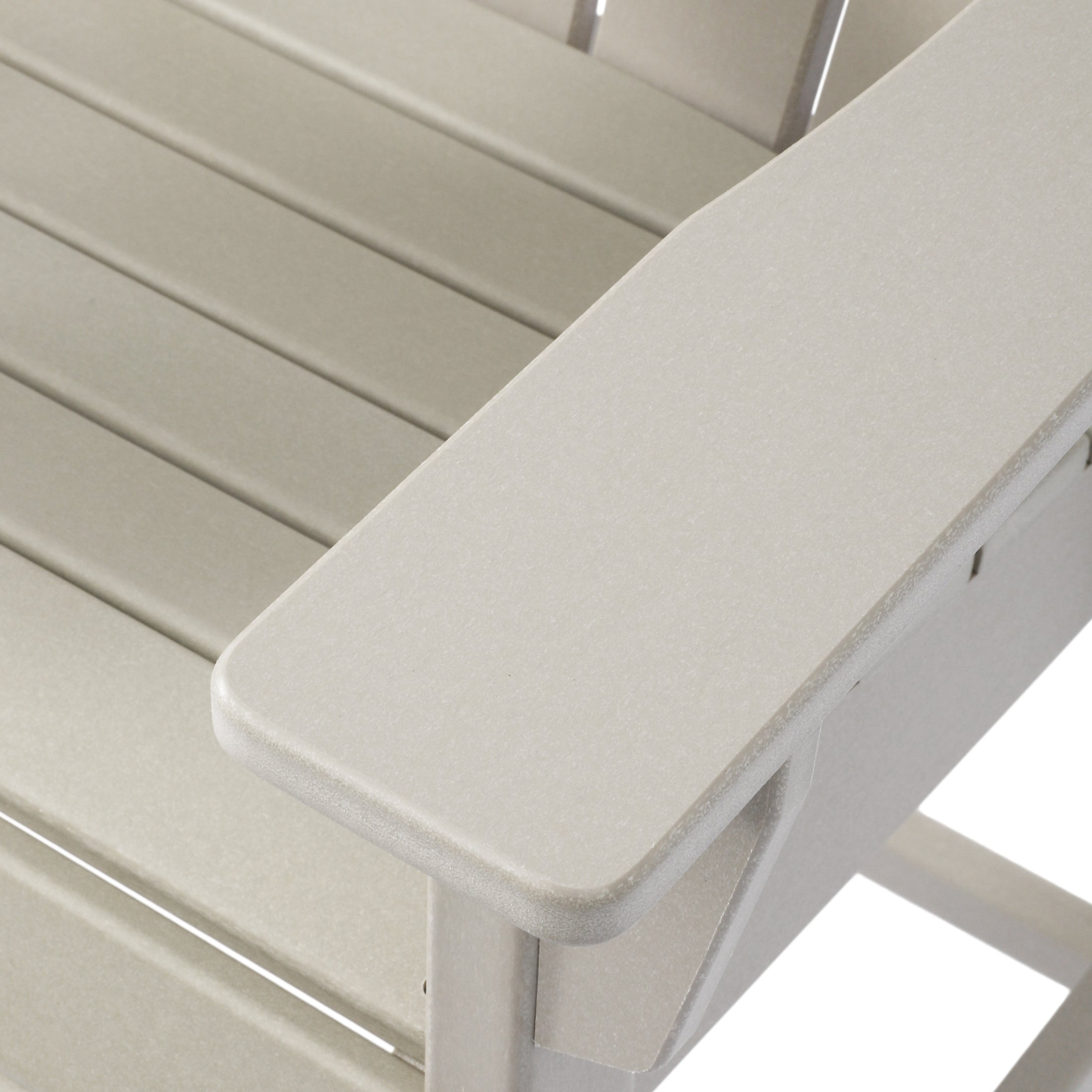 Malibu Outdoor HDPE  Tall Adirondack Counter Height Bar Chair With Cup Holder
