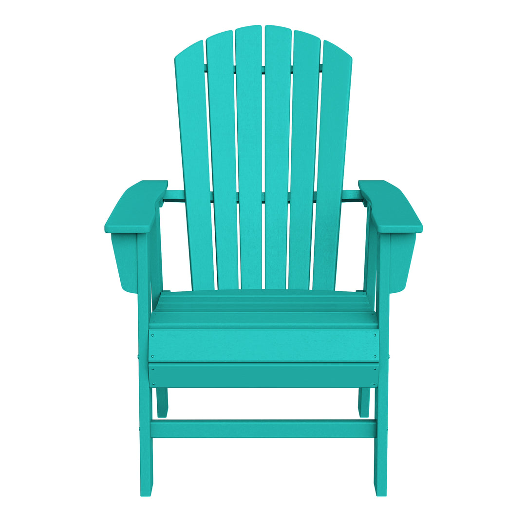 Dylan Outdoor Modern HDPE Adirondack Patio Dining Chairs (Set of 2)