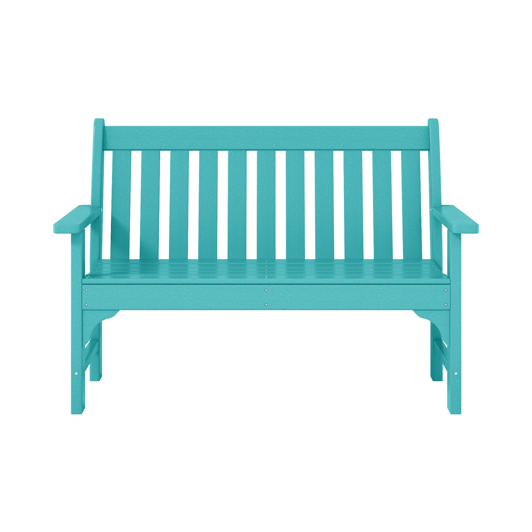Malibu 3-Piece HDPE Outdoor Patio Furniture Couch and Coffee Table Set