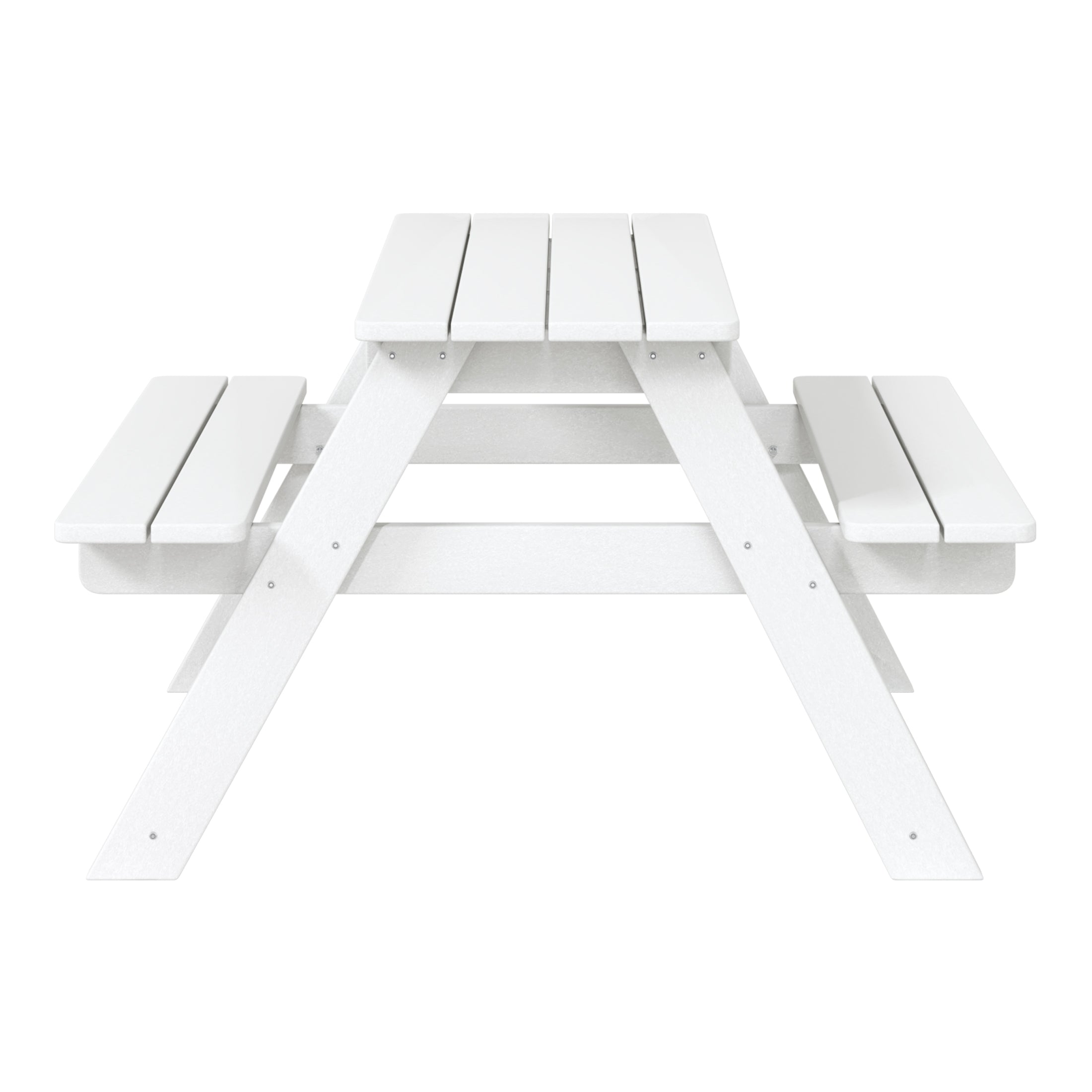 Malibu Outdoor Patio Kids HDPE Plastic Picnic Bench Table