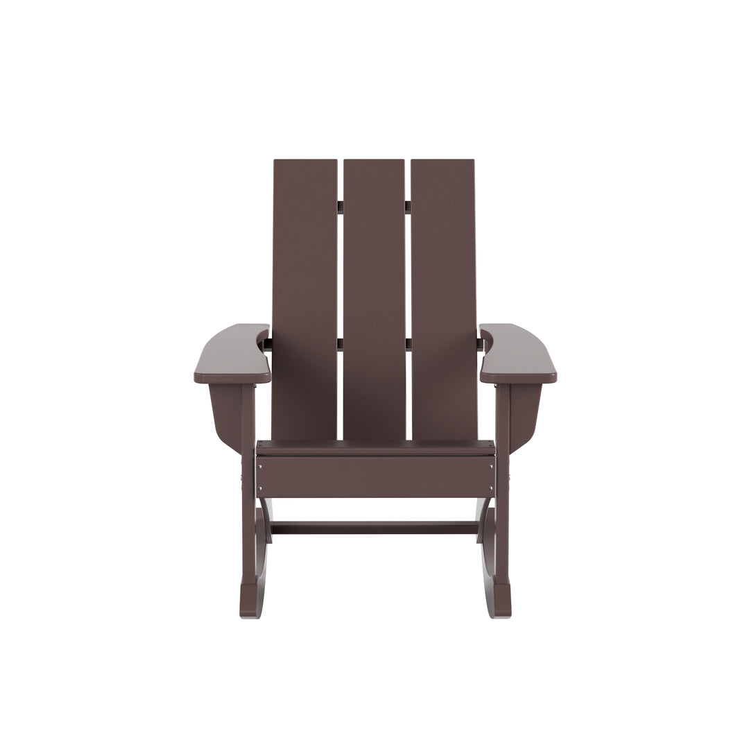 Ashore Outdoor Patio Modern Adirondack Rocking Chair