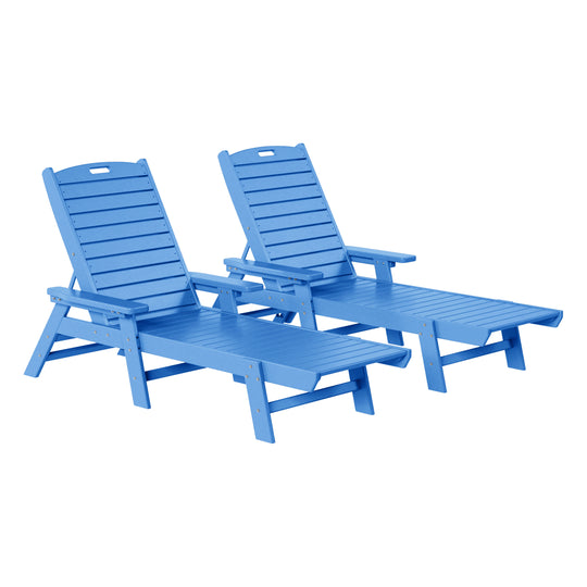 Malibu Poly Reclining Chaise Lounge (Set Of 2)