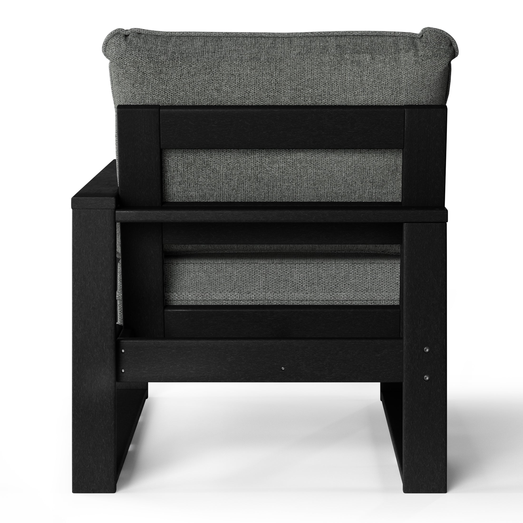 Montara Outdoor Patio HDPE Right Arm Facing Sectional Corner Chair with Patio Cushions