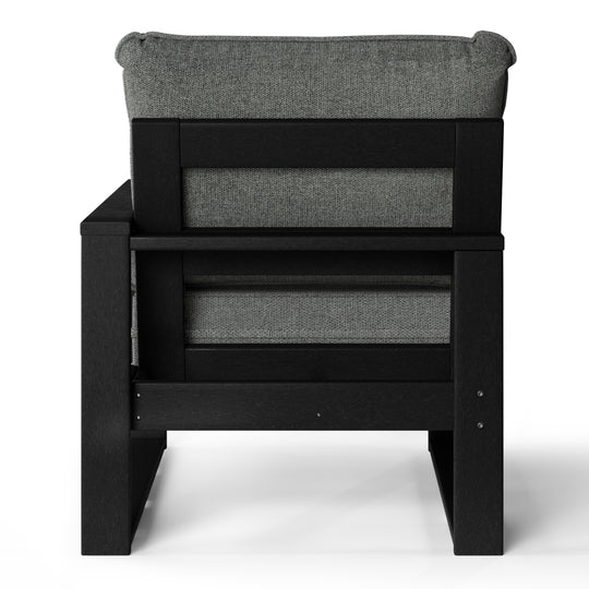 Outdoor Patio HDPE Right Arm Facing Sectional Corner Chair with Patio Cushions