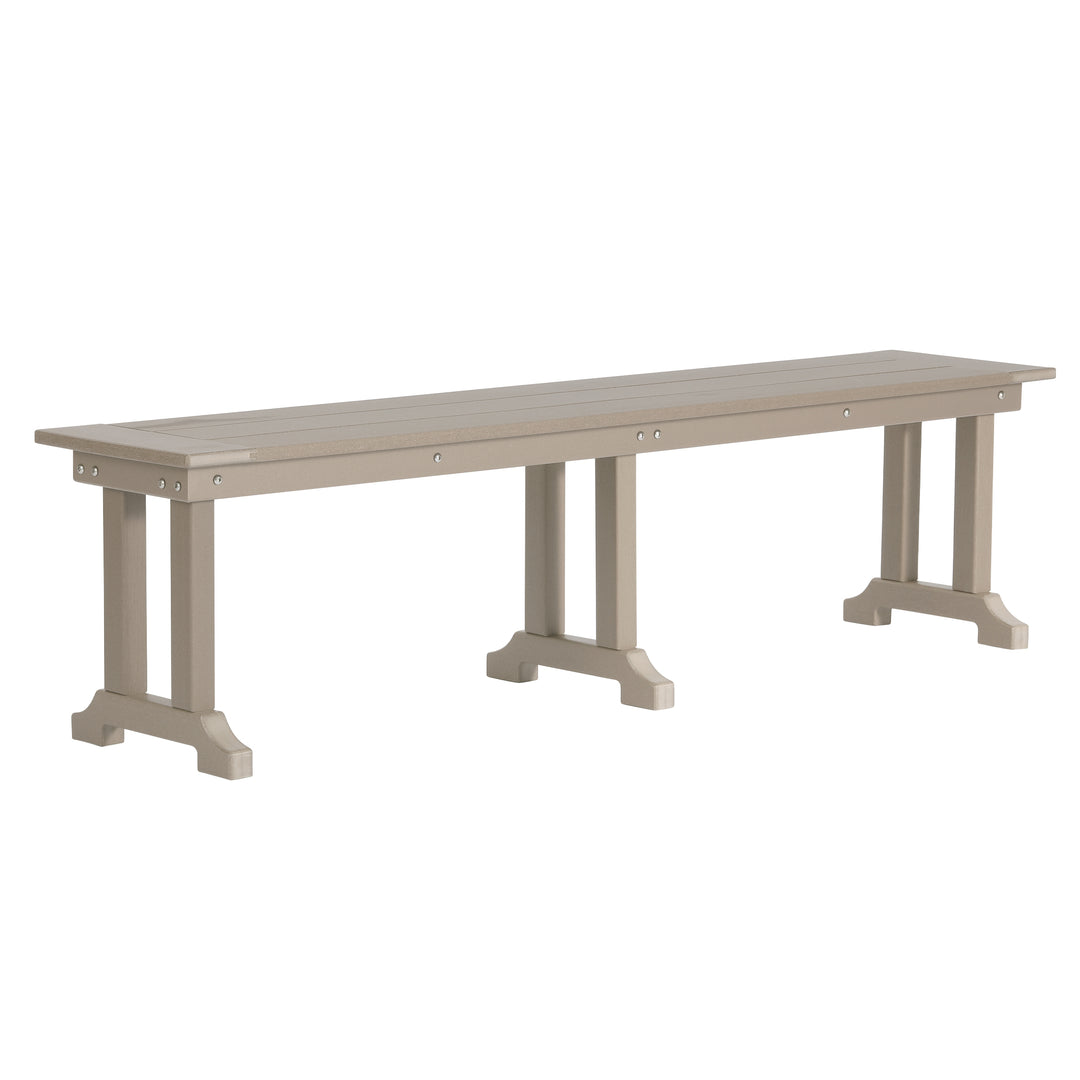 Ashore 6 Piece Outdoor Patio Dining Table and Armchair Dining Bench Set