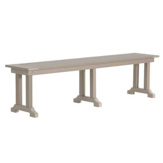 Ashore 6 Piece Outdoor Patio Dining Table and Armchair Dining Bench Set