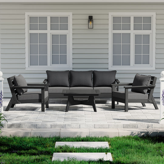 Avalon Outdoor 6-Piece Modular Sectional Patio Furniture Sofa Set