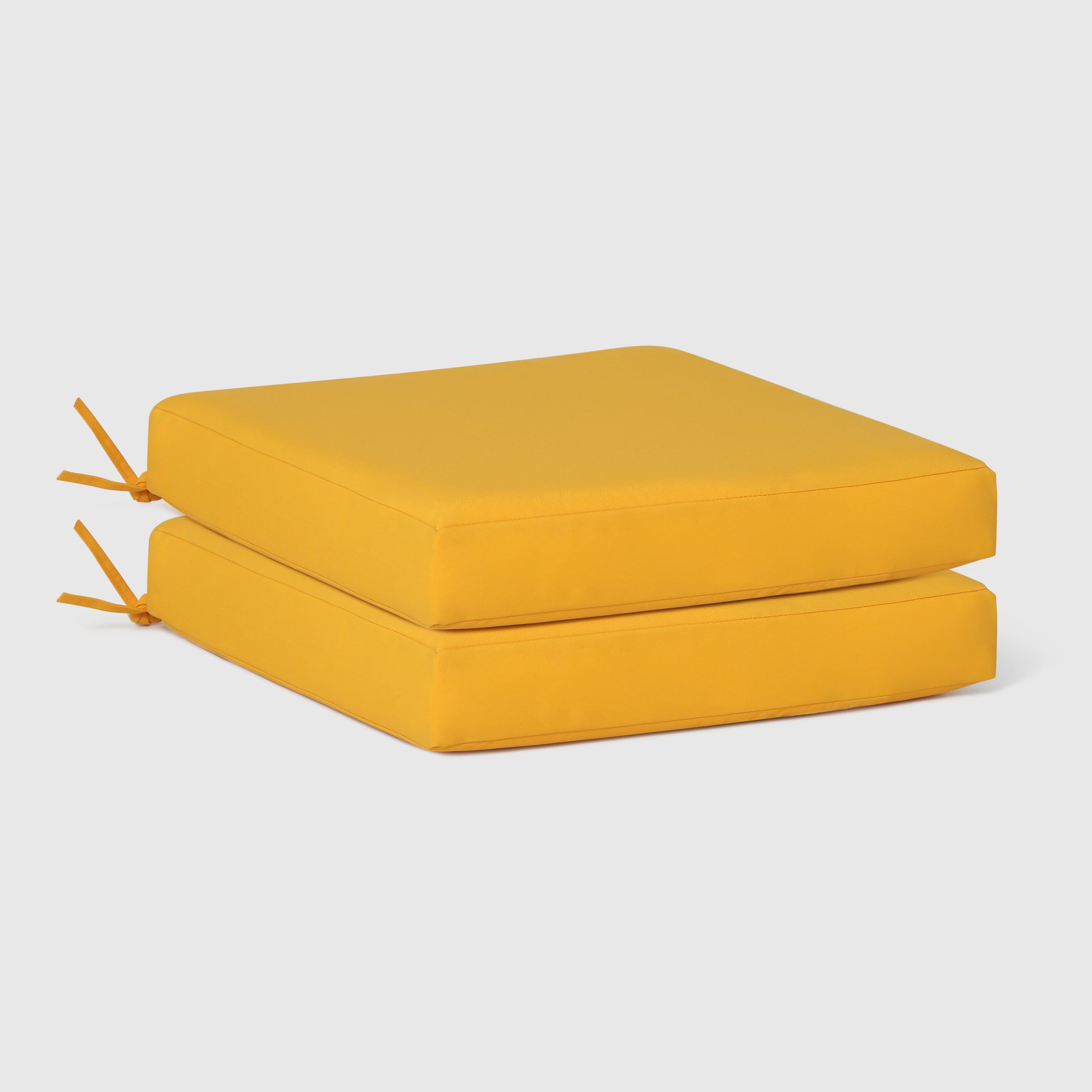Solace Outdoor Patio Furniture Seat Chair Square Cushions Set of 2, 20" x 19"