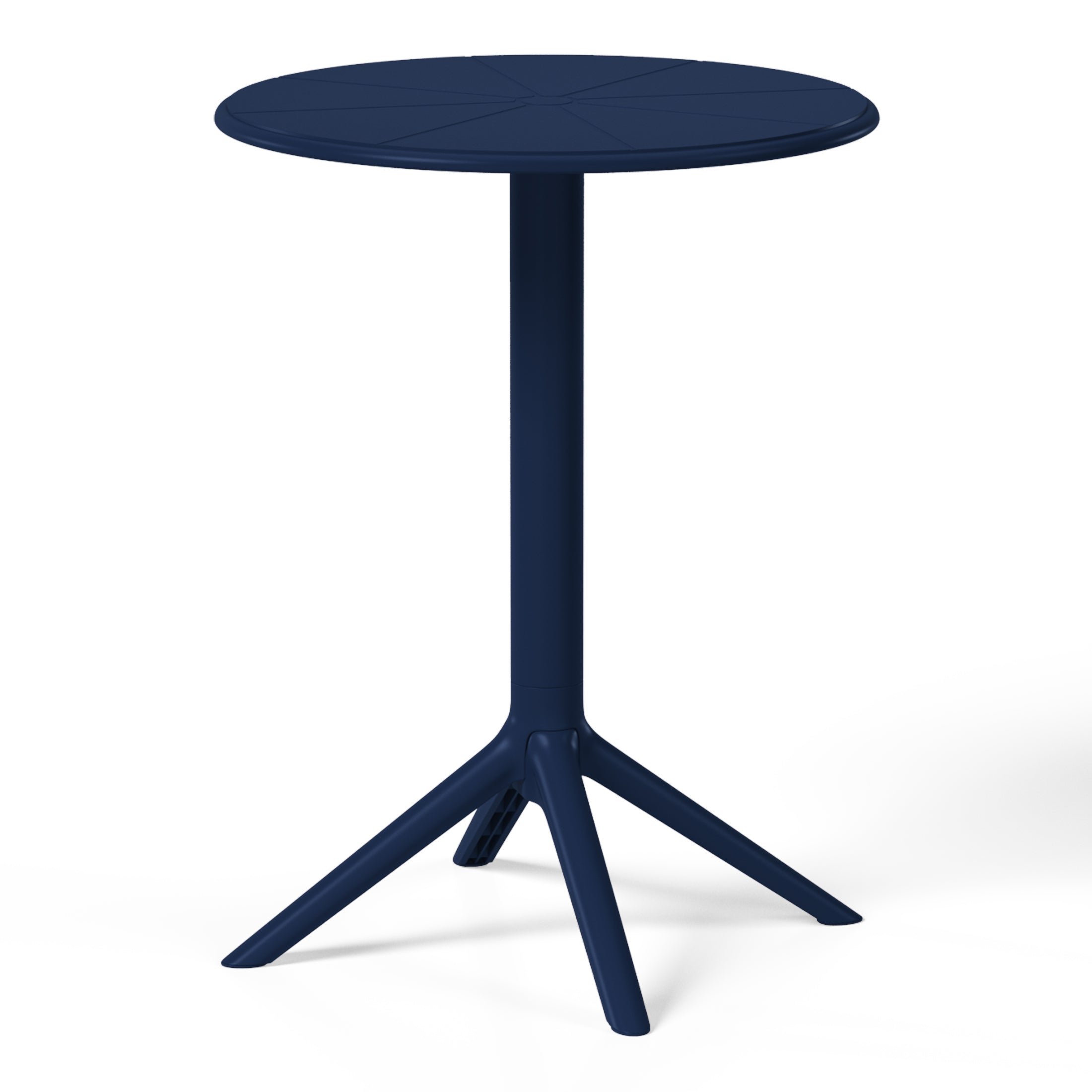 Playa 23.5" Outdoor Polypropylene Resin Round Patio Bistro Dining Table for 2