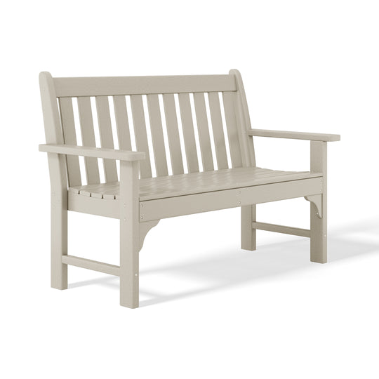 Malibu Outdoor 2-Person All-Weather HDPE Front Porch Garden Bench
