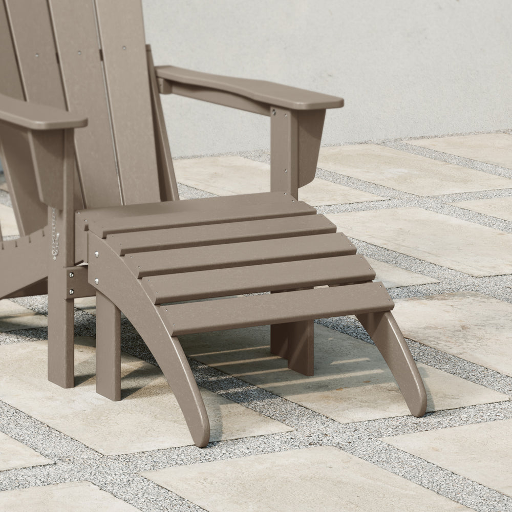 Malibu Outdoor folding ottoman for Adirondack chair