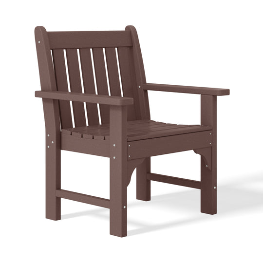 Malibu Outdoor Patio HDPE Adirondack Dining Arm Chairs (Set of 4)