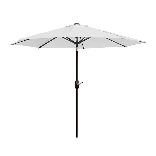 Paolo 9 ft. Patio Umbrella with Black Round Weight Base Kit