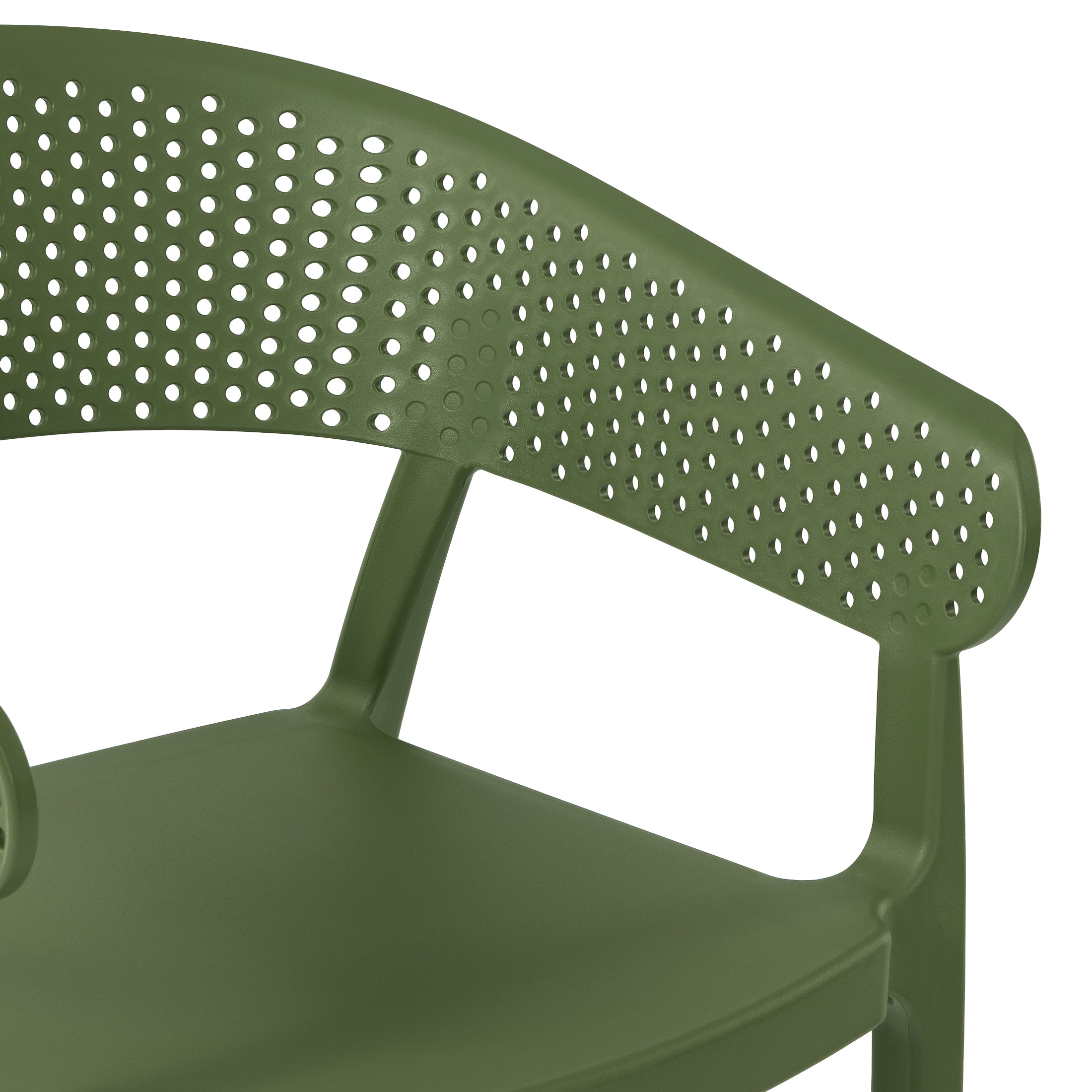 Playa 3-Piece Indoor Outdoor Metal Patio Dining Table Set With Stackable Patio Chairs