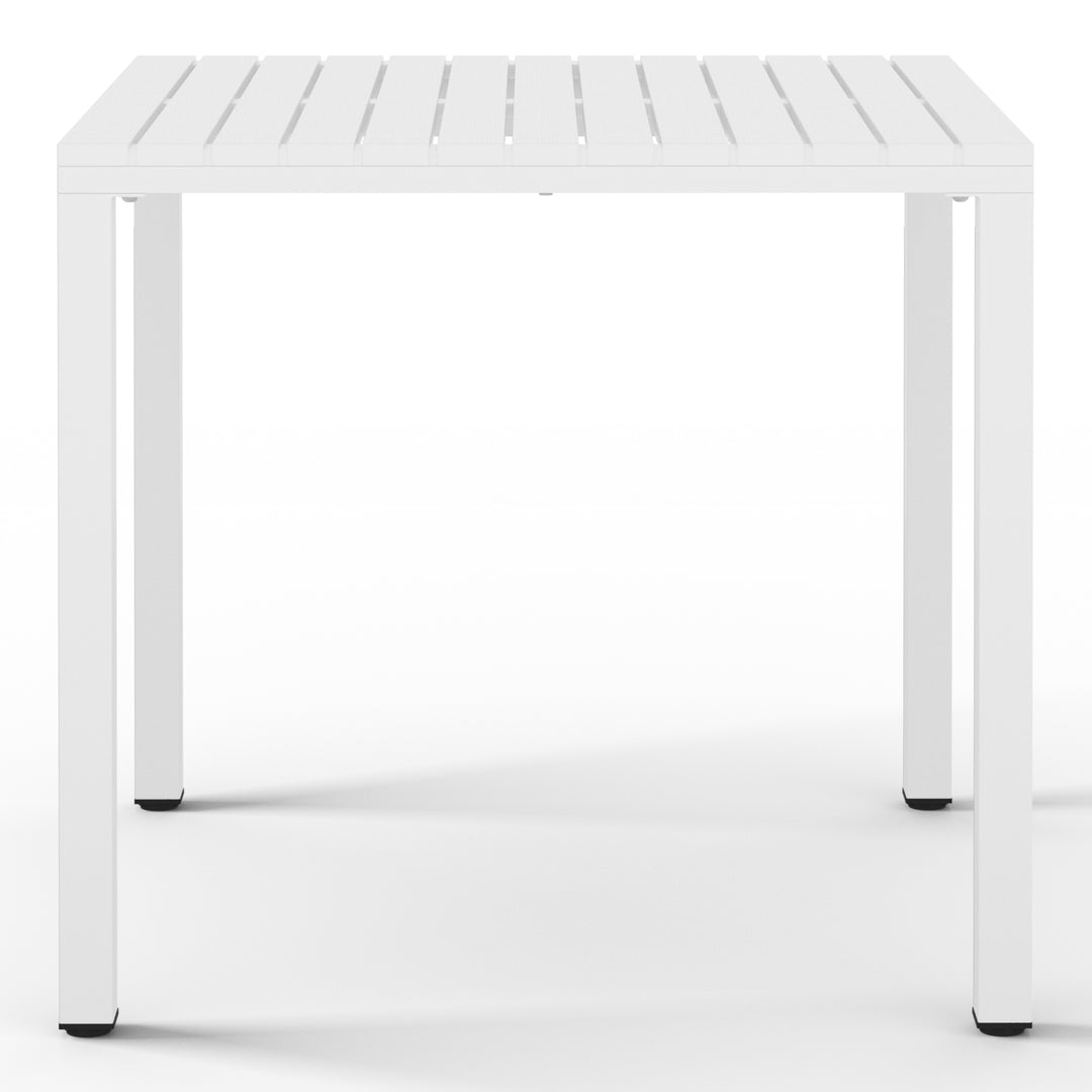 Playa 31.5" Iron Metal Frame Outdoor Square Patio Dining Table