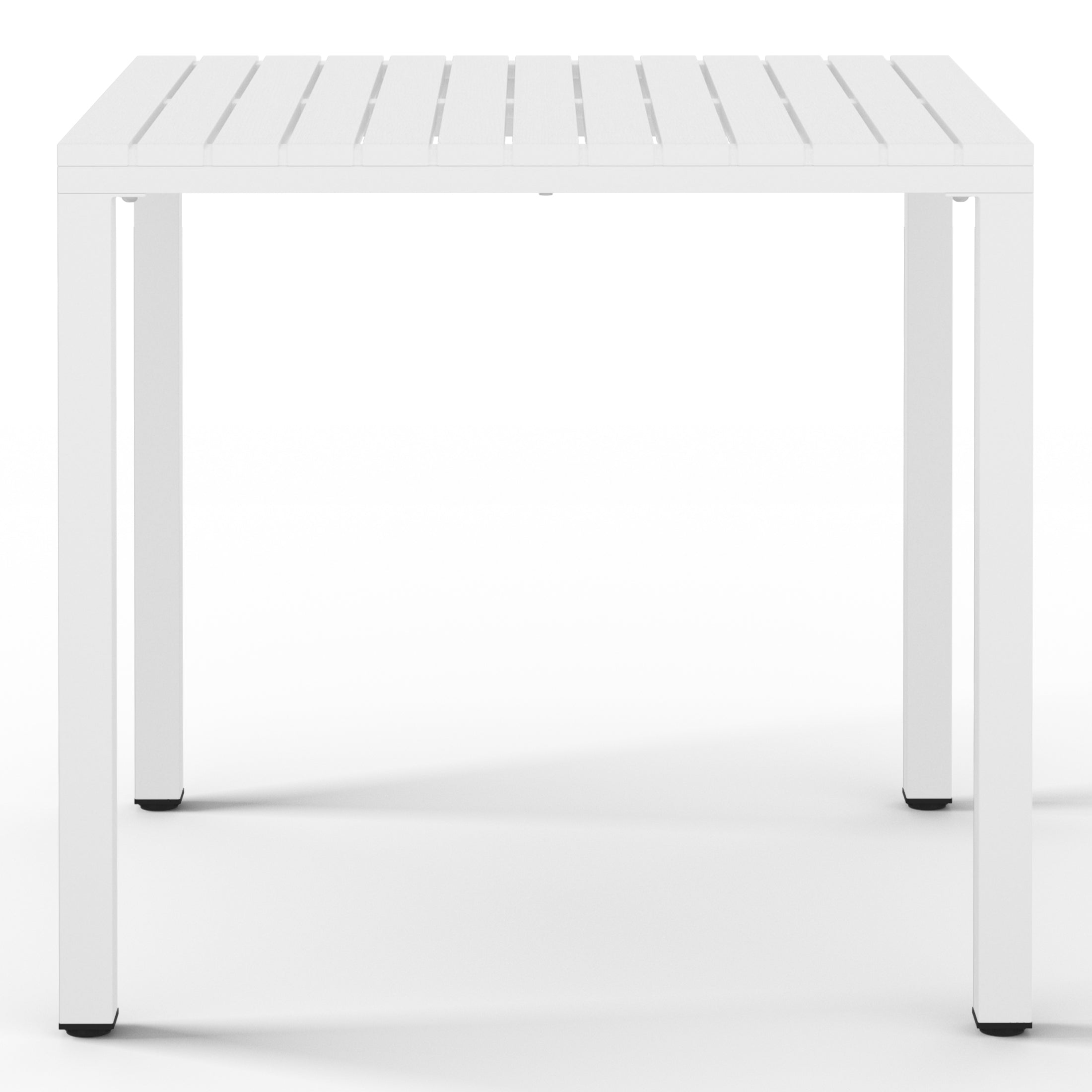 Playa 31.5" Iron Metal Frame Outdoor Square Patio Dining Table