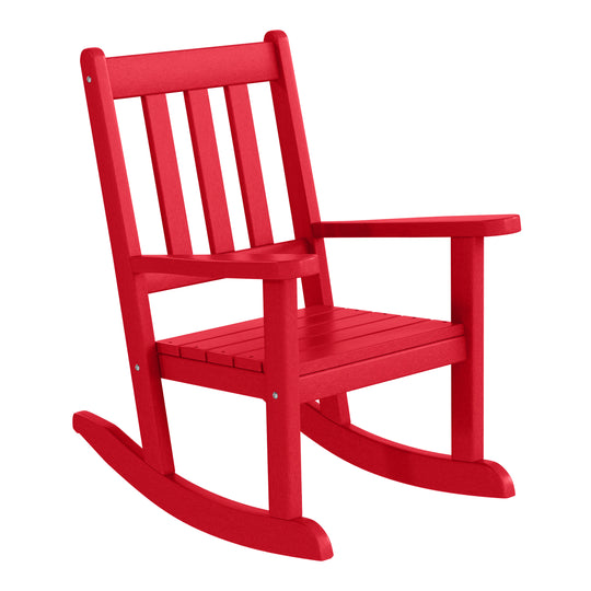 Malibu Outdoor HDPE Plastic Preschool Toddler Rocking Chairs (Set of 2)