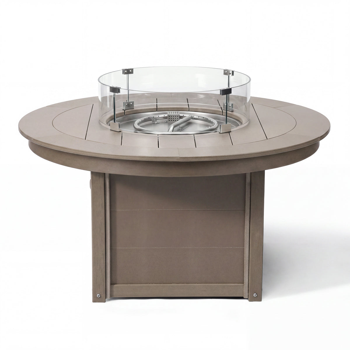Helios 47" Modern Outdoor 55,000 BTU Patio Propane Round Fire Pit Table