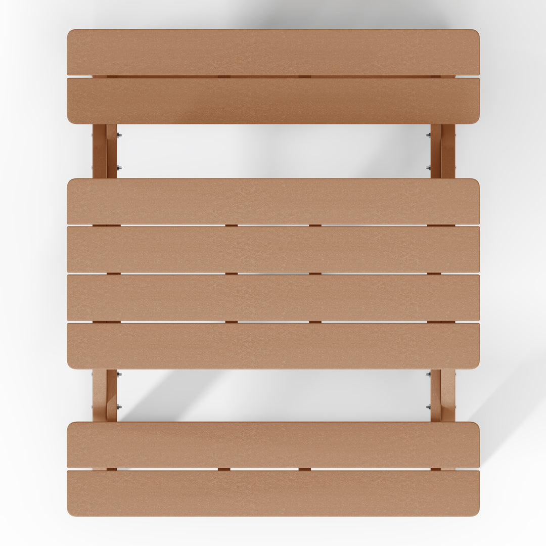 Malibu Outdoor Patio Kids HDPE Plastic Picnic Bench Table