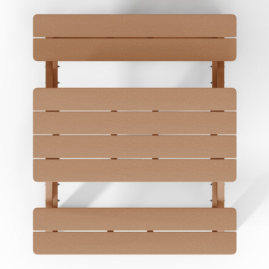 Malibu Outdoor Patio Kids HDPE Plastic Picnic Bench Table