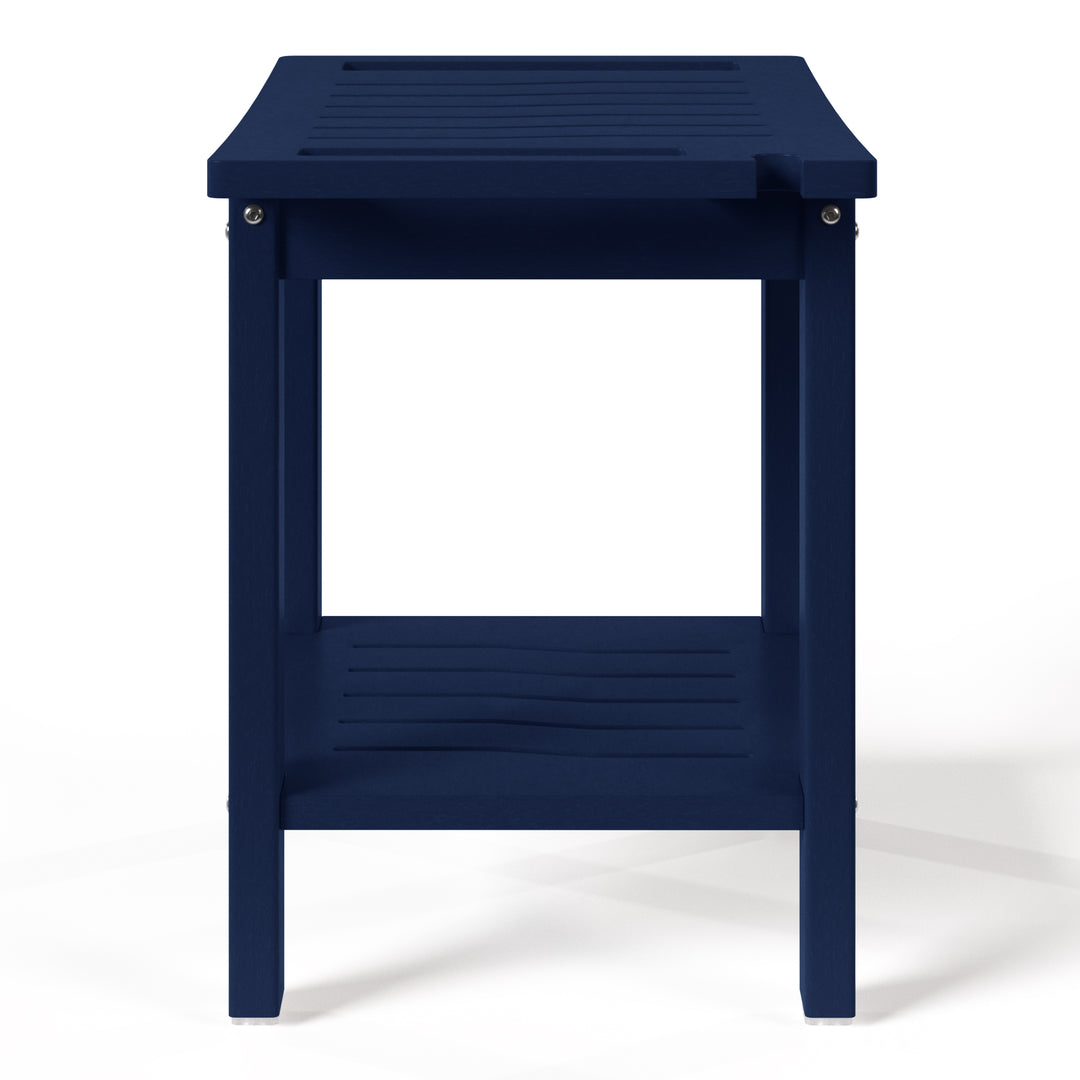 Sage HDPE Poly Plastic Waterproof Bathroom Shower Bench