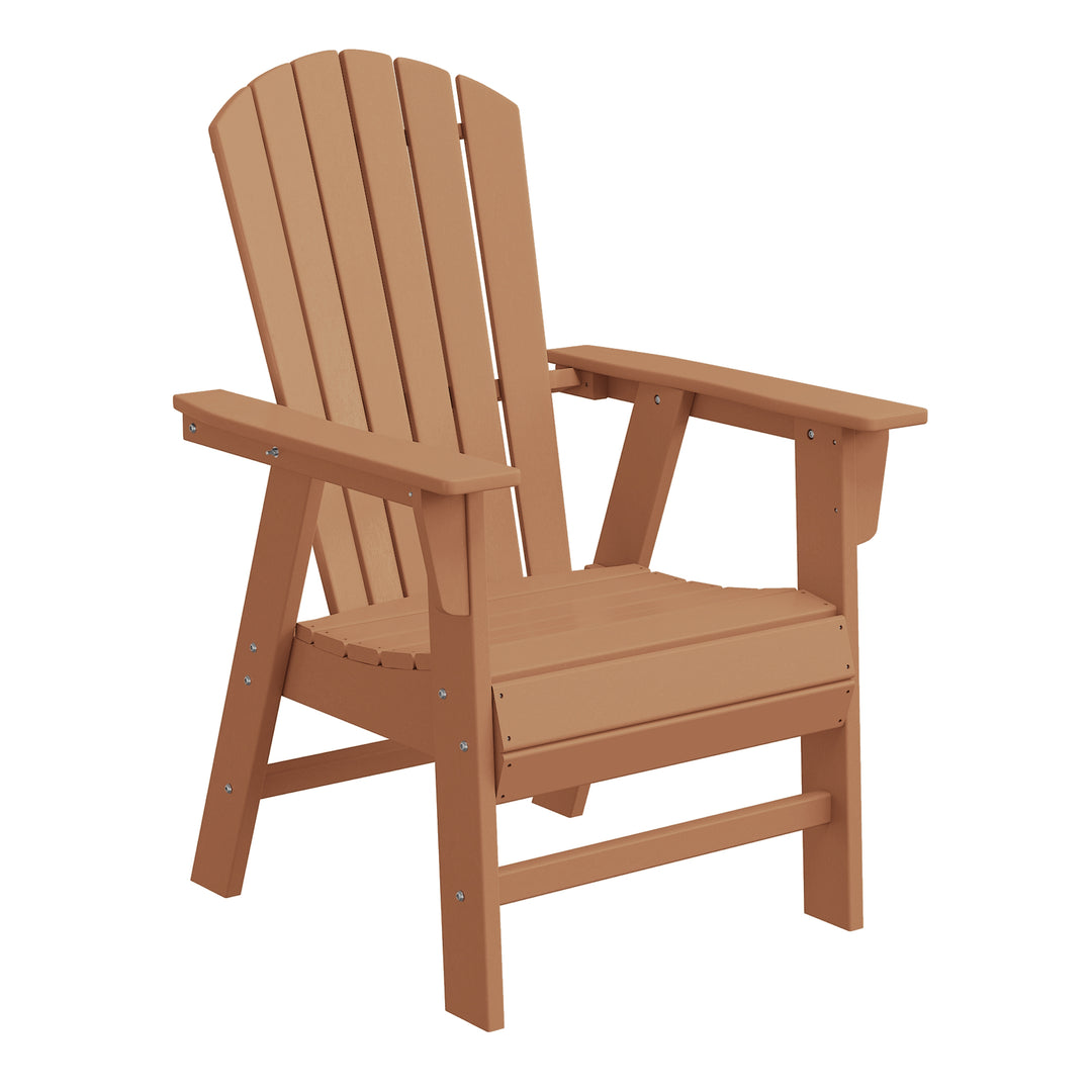 Dylan Outdoor Modern HDPE Adirondack Patio Dining Chairs (Set of 2)