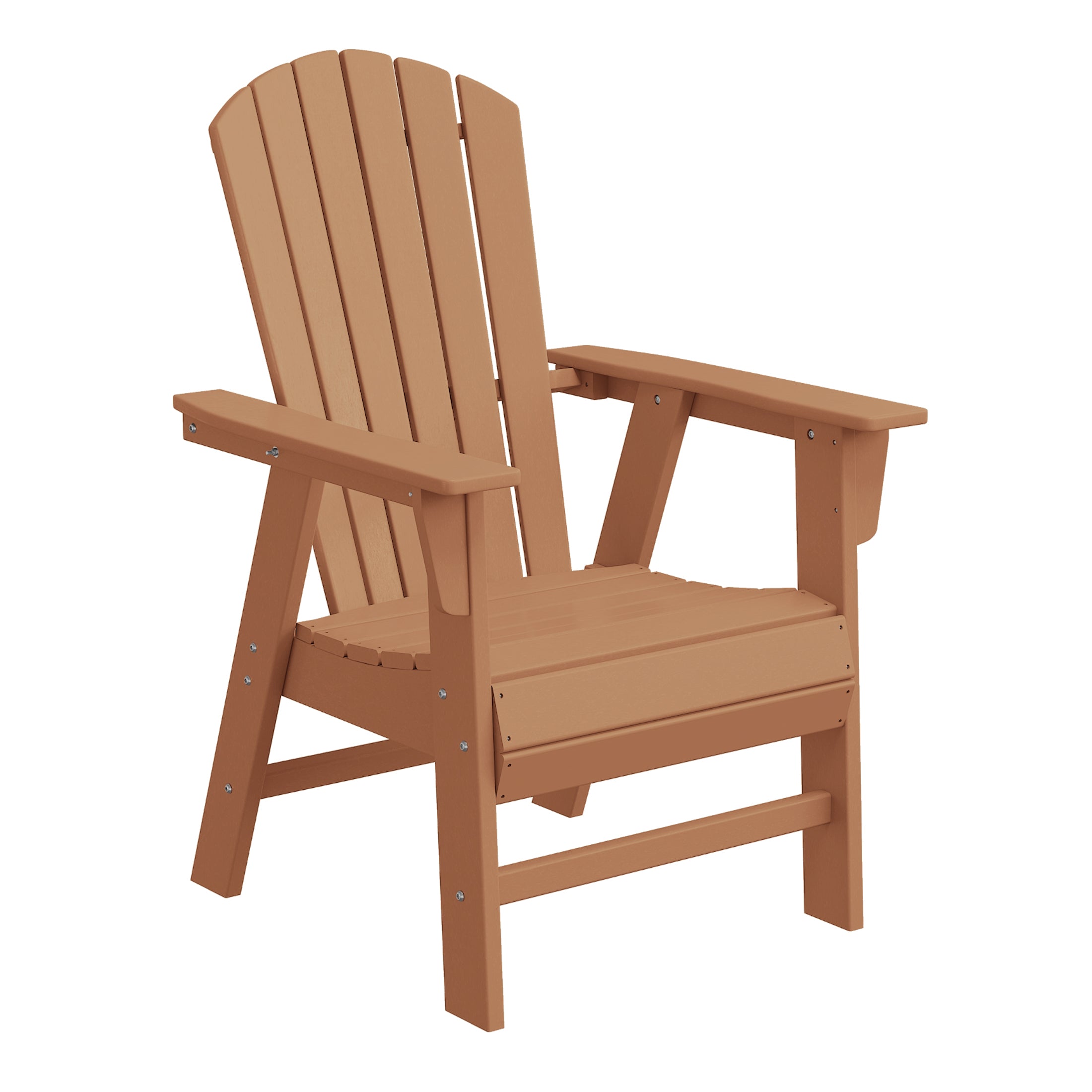 Dylan Outdoor Modern HDPE Adirondack Patio Dining Chairs (Set of 2)