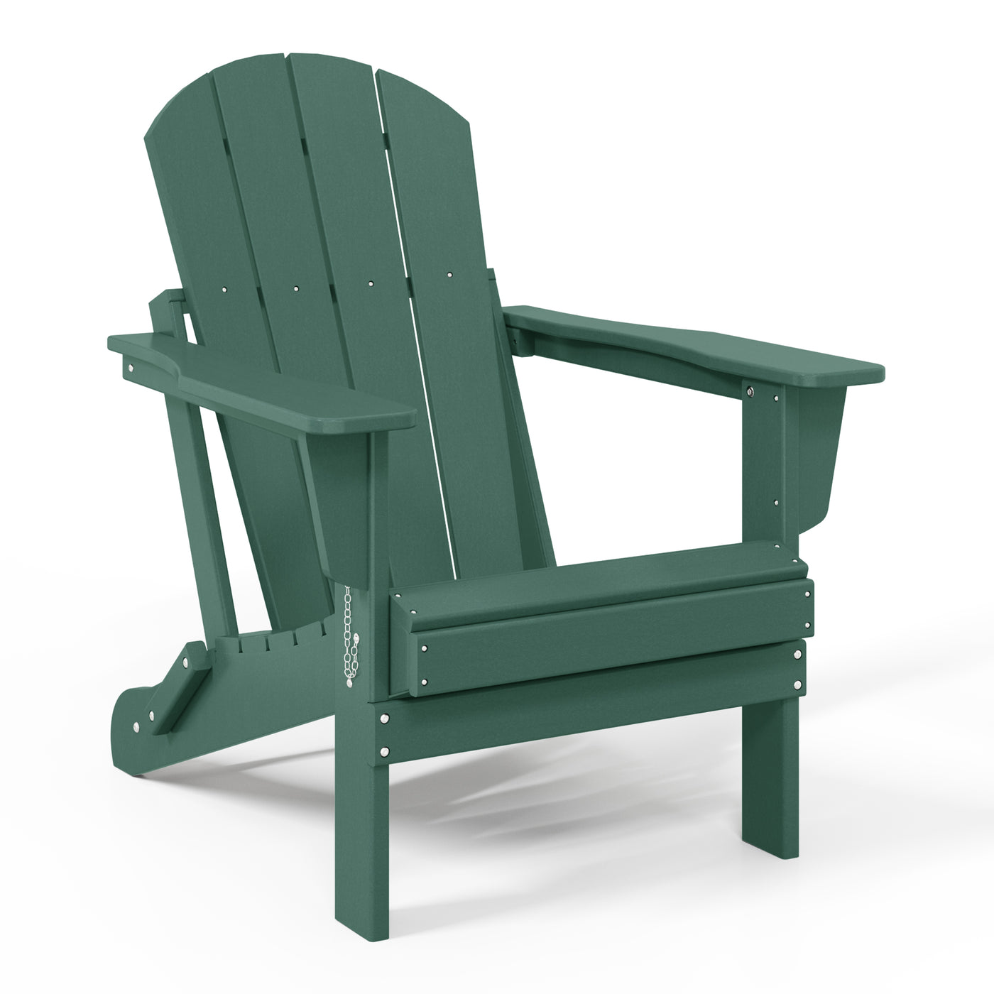 Malibu HDPE Outdoor Patio Folding Poly Adirondack Chair