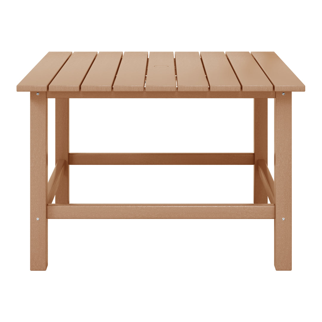 Malibu Kids Outdoor Patio Furniture HDPE Square Dining Table