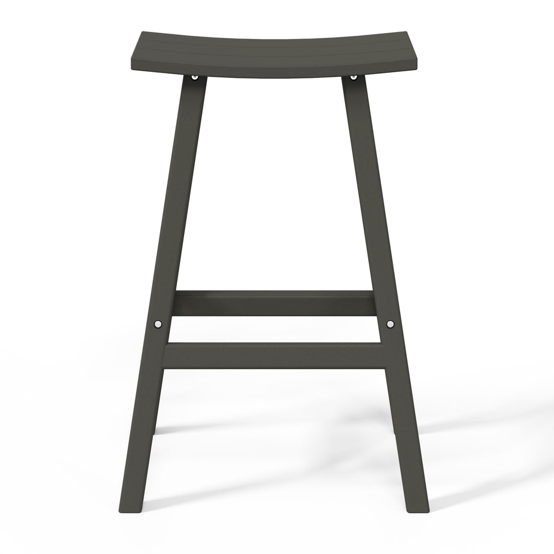 Malibu 2 piece set of 29" height Outdoor / Patio Saddle bar stools