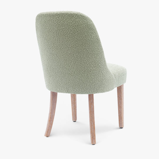 Genevieve Mid-Century Modern Upholstered Boucle Dining Chair