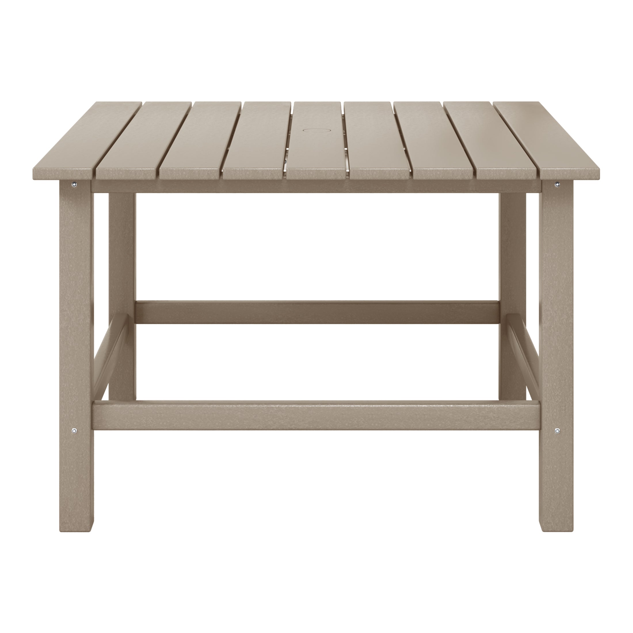 Malibu Kids Outdoor Patio Furniture HDPE 30" Wide Square Dining Table