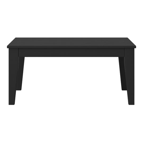 Malibu Low Outdoor HDPE Patio Rectangle Coffee Table
