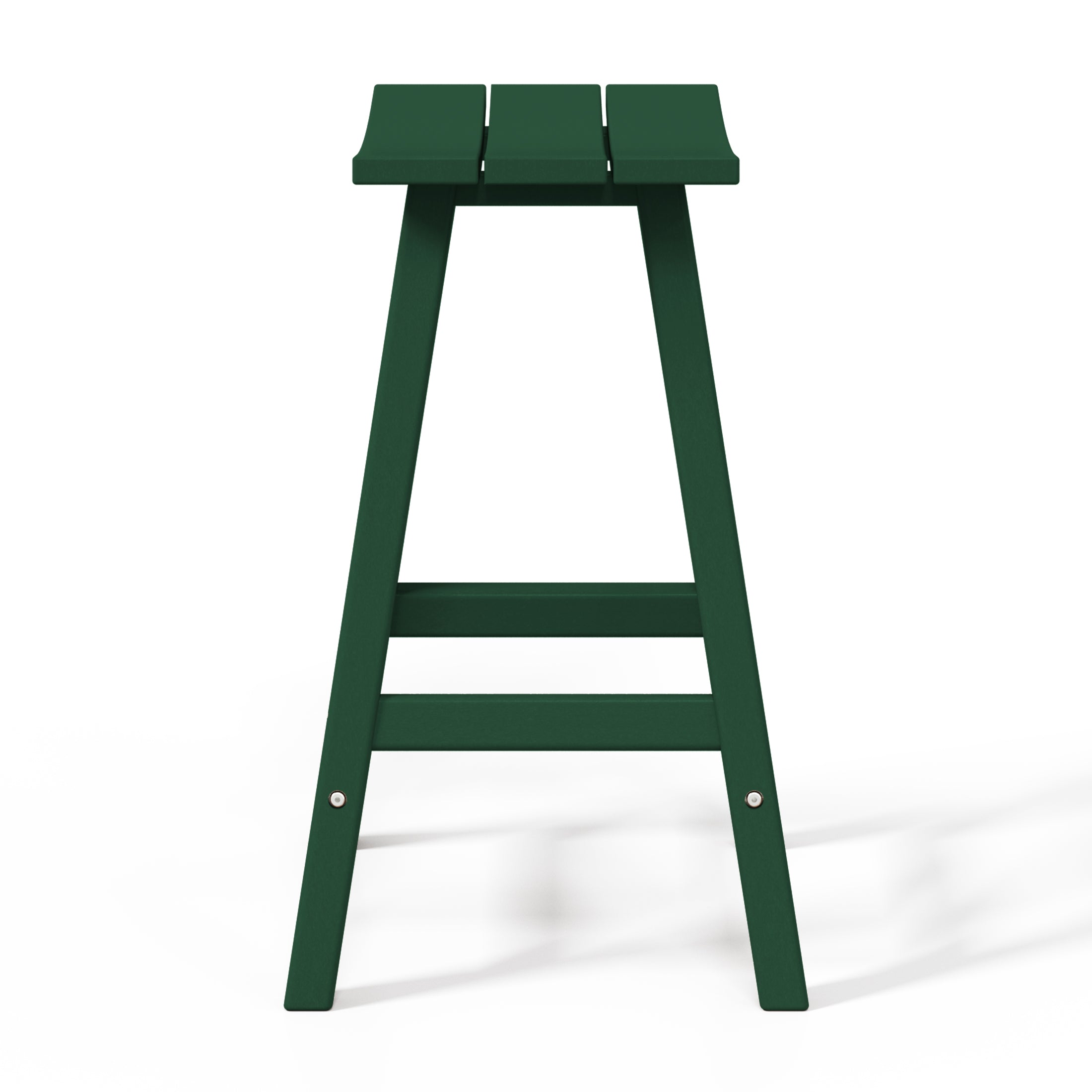Malibu 24" HDPE Outdoor Patio Counter Height Bar Stools (Set of 2)
