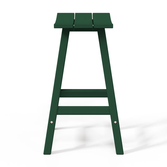 Malibu 24" HDPE Outdoor Patio Counter Height Bar Stool