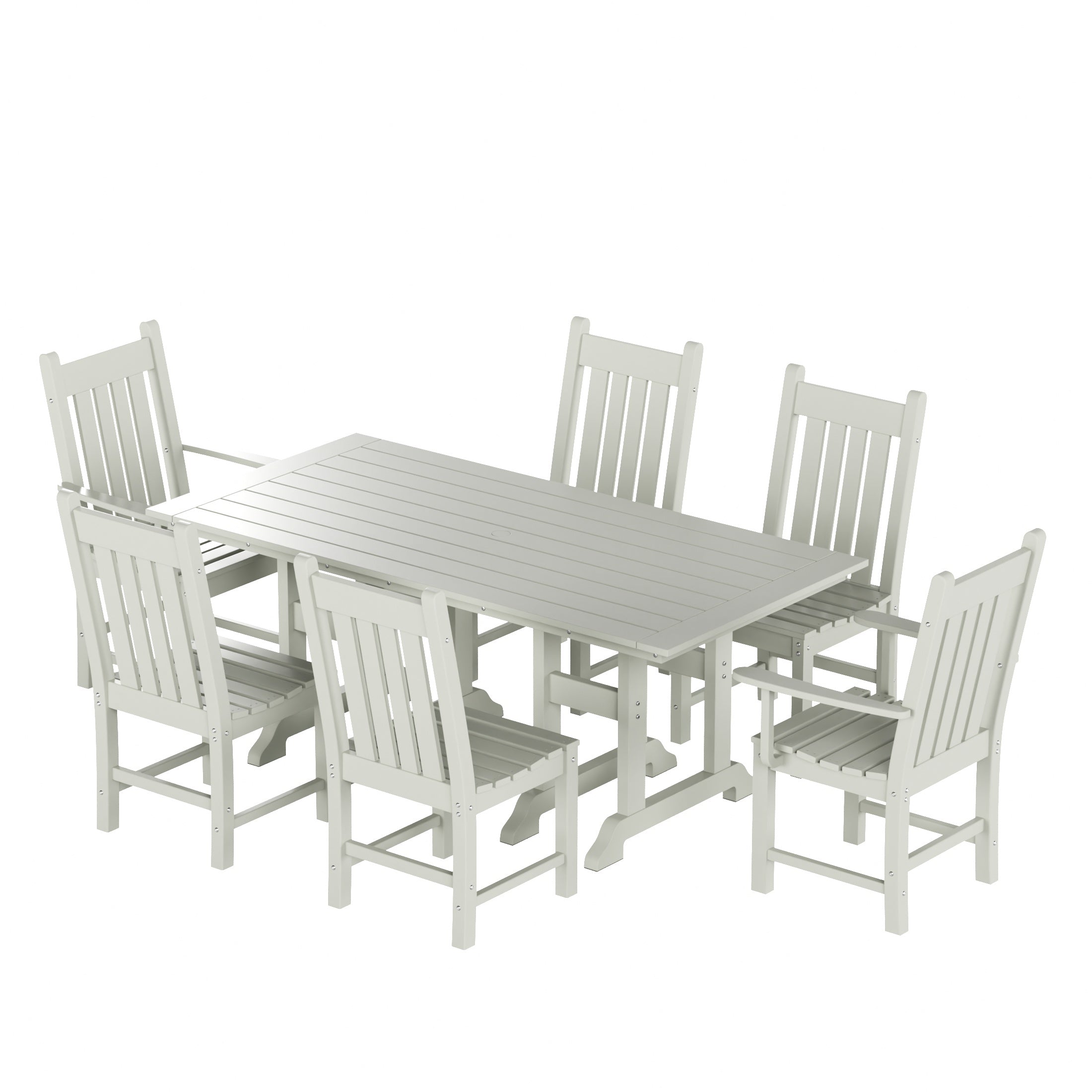 Malibu 7 Piece Outdoor Patio Dining Set Outdoor Table and Chair Set