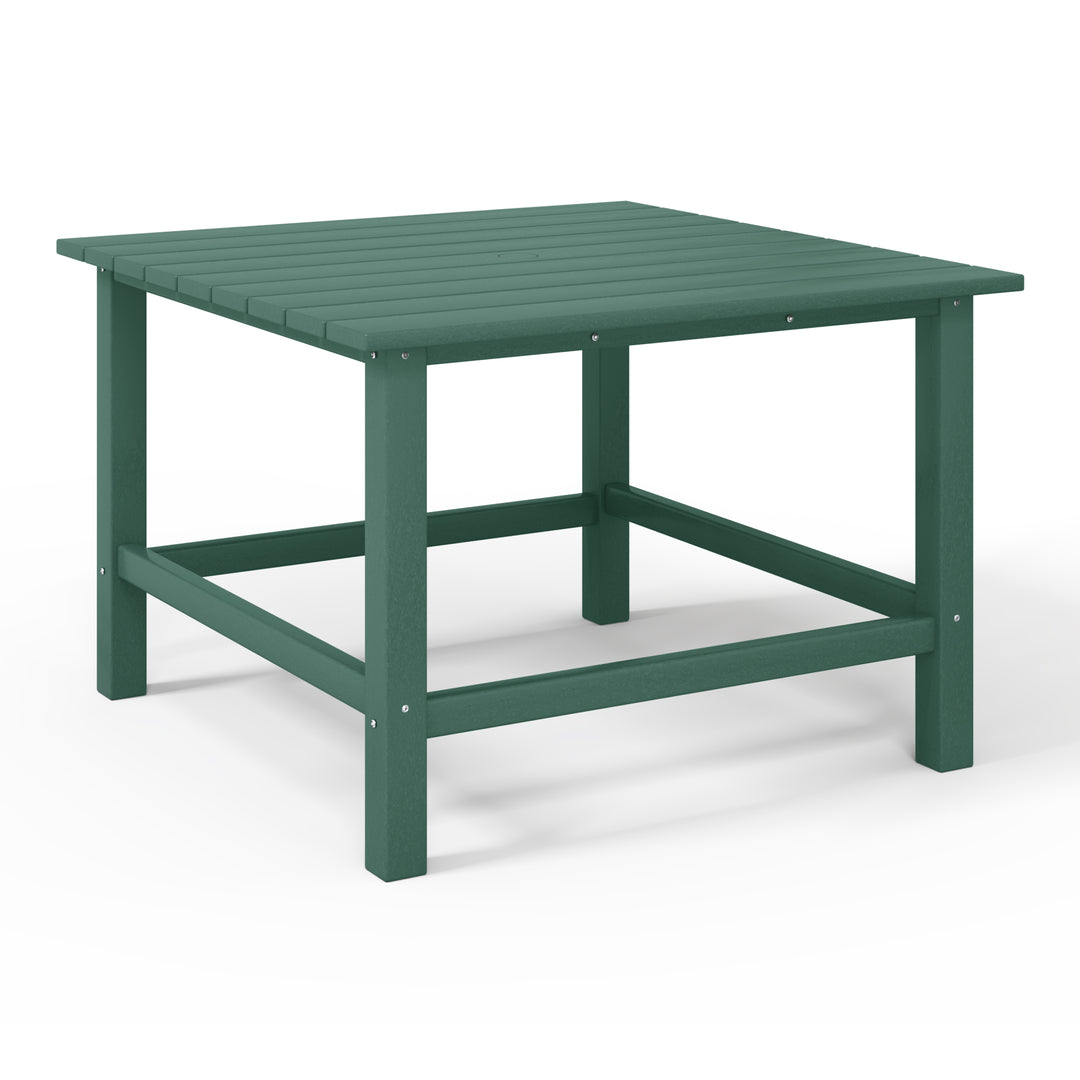 Malibu Kids Outdoor Patio Furniture HDPE Square Dining Table