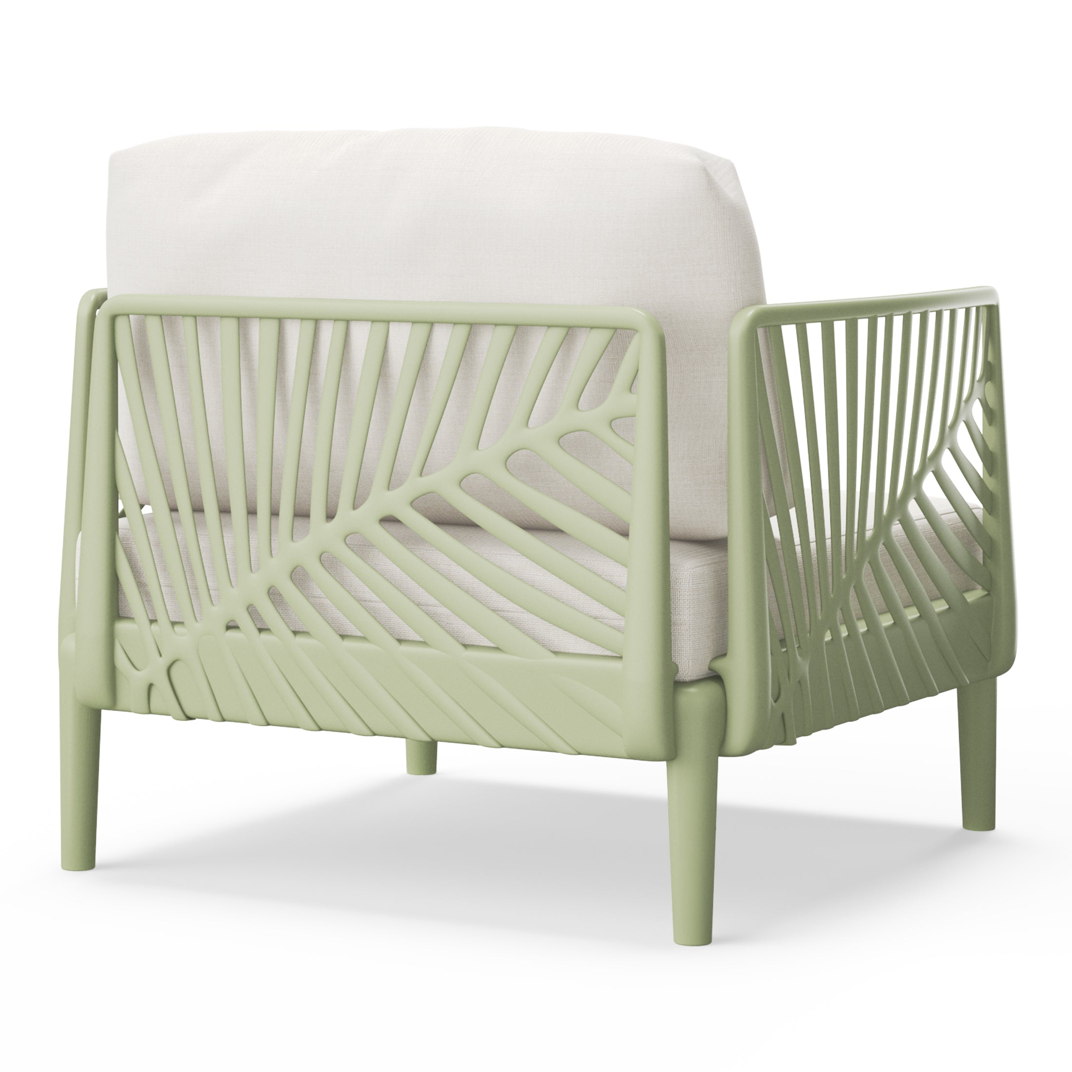 Playa Modern Outdoor Polypropylene Resin Deep Seating Patio Club Chair