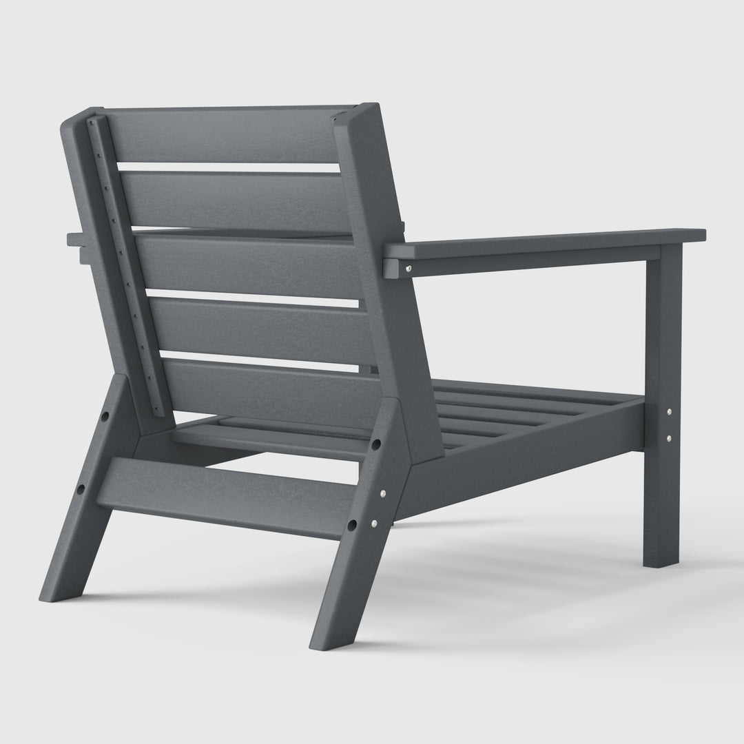 Avalon Outdoor Patio HDPE Deep Seating Armchair (Set of 2)