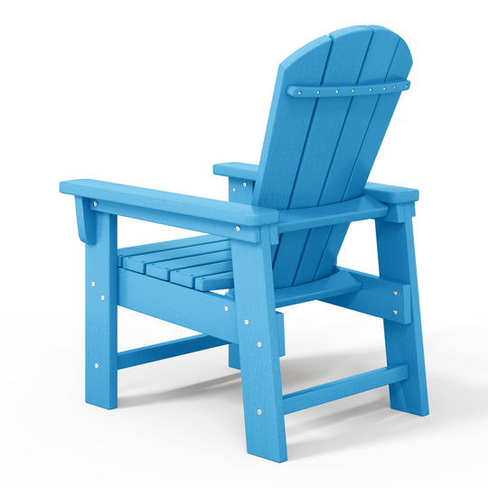 Malibu Kids Outdoor HDPE Adirondack Plastic Patio Chair