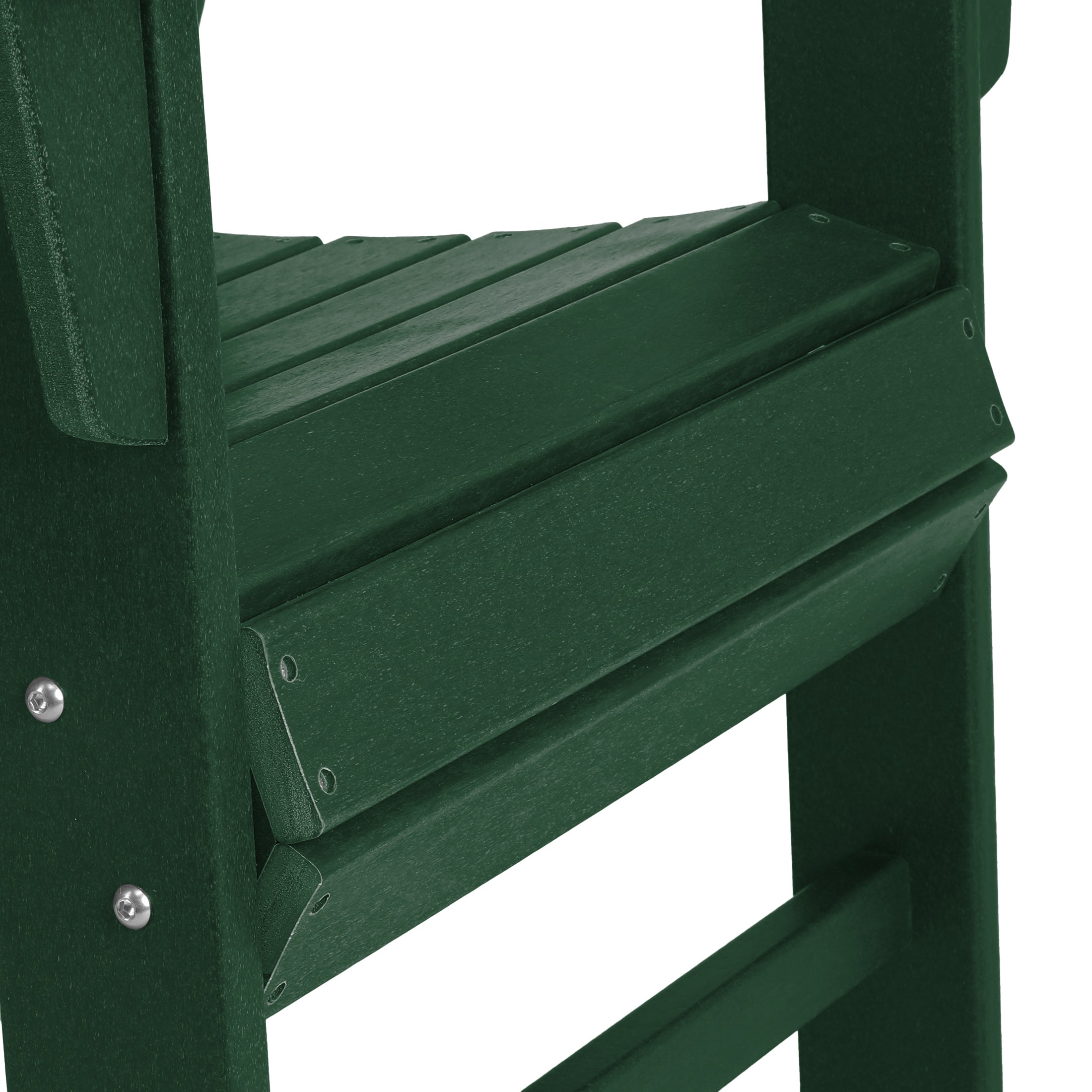 Ashore Outdoor Patio HDPE Plastic Modern Adirondack Dining Chairs (Set of 2)