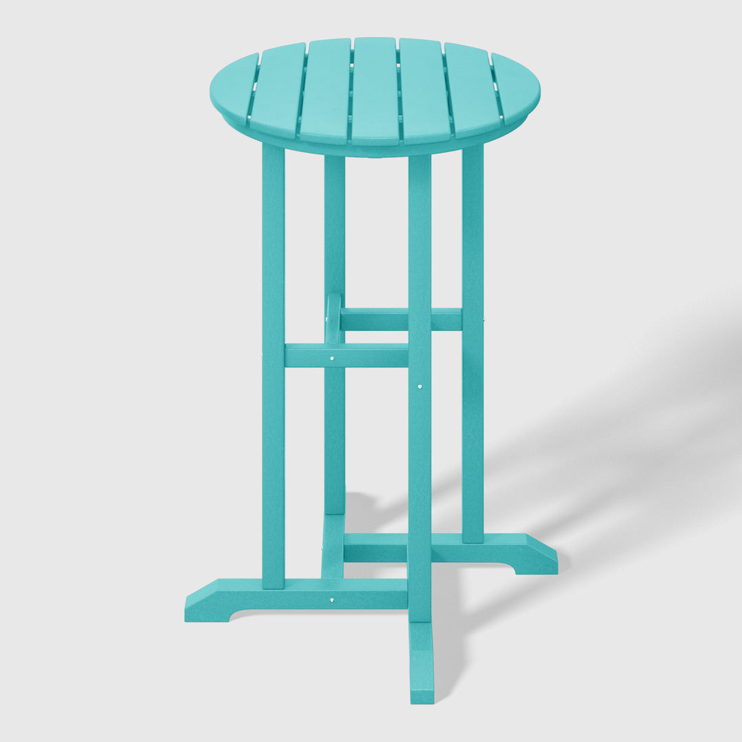 Malibu 37" Counter Height Round Outdoor Patio Bistro Bar Table