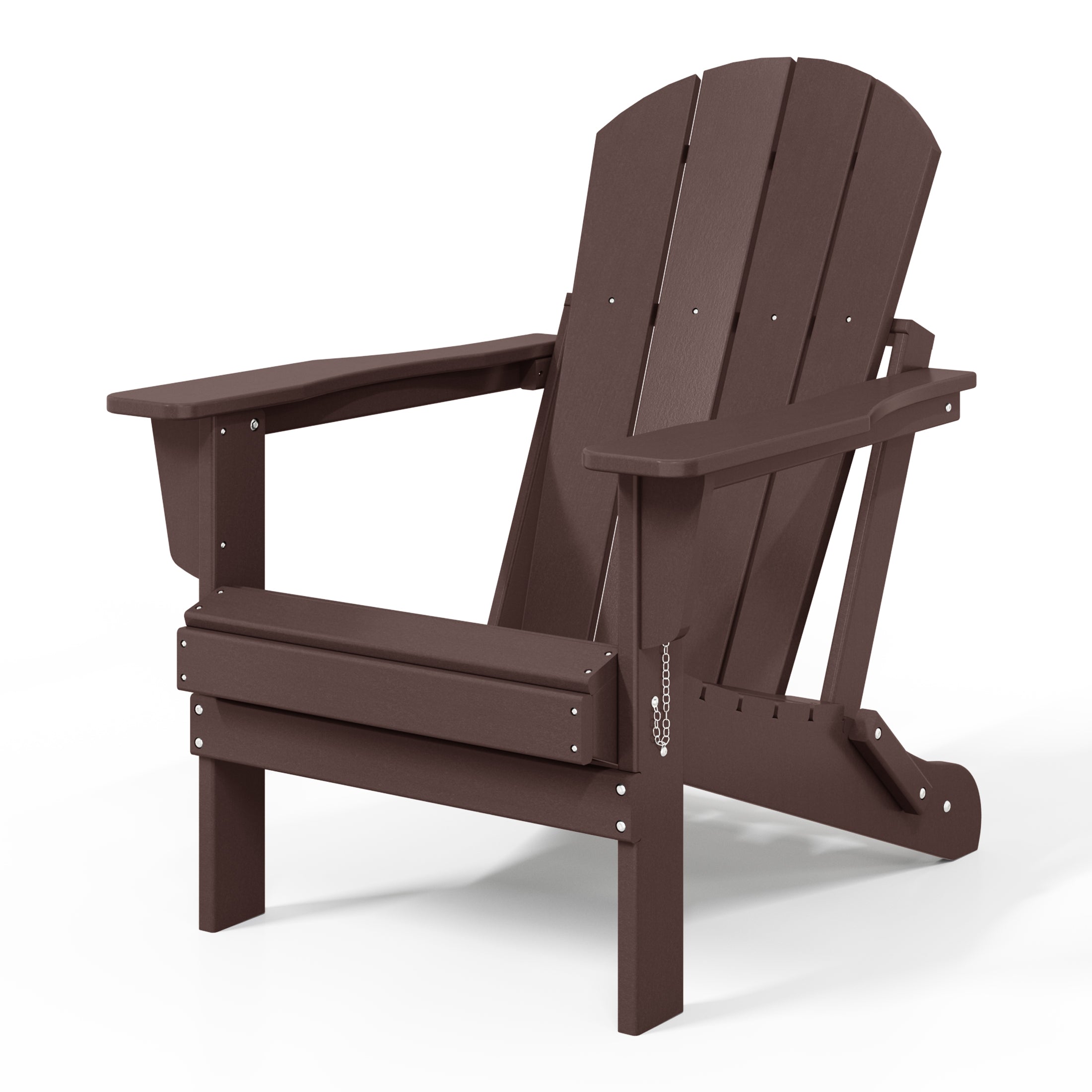 Malibu HDPE Outdoor Patio Folding Poly Adirondack Chair