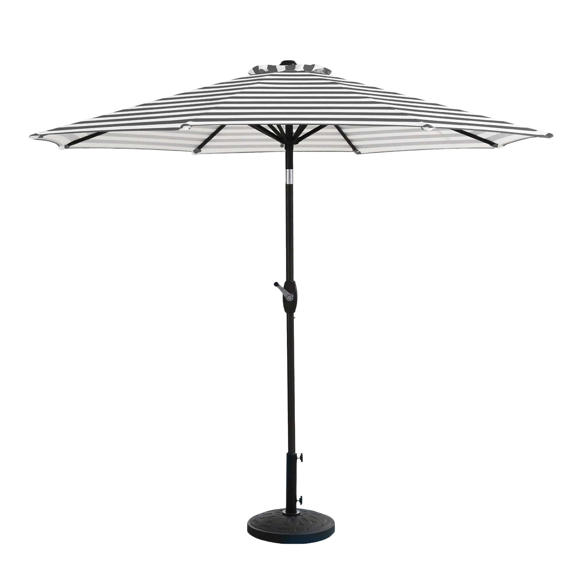 Paolo 9 ft. Patio Table Umbrella with tilt, crank features and free standing weight base kit