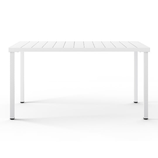 Playa 59" Iron Metal Outdoor Rectangular Patio Dining Table For 6